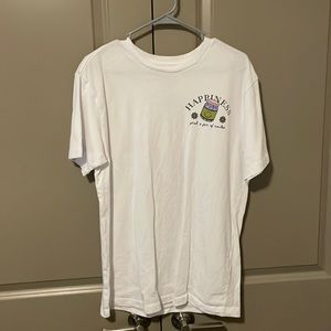 White graphic T-shirt
